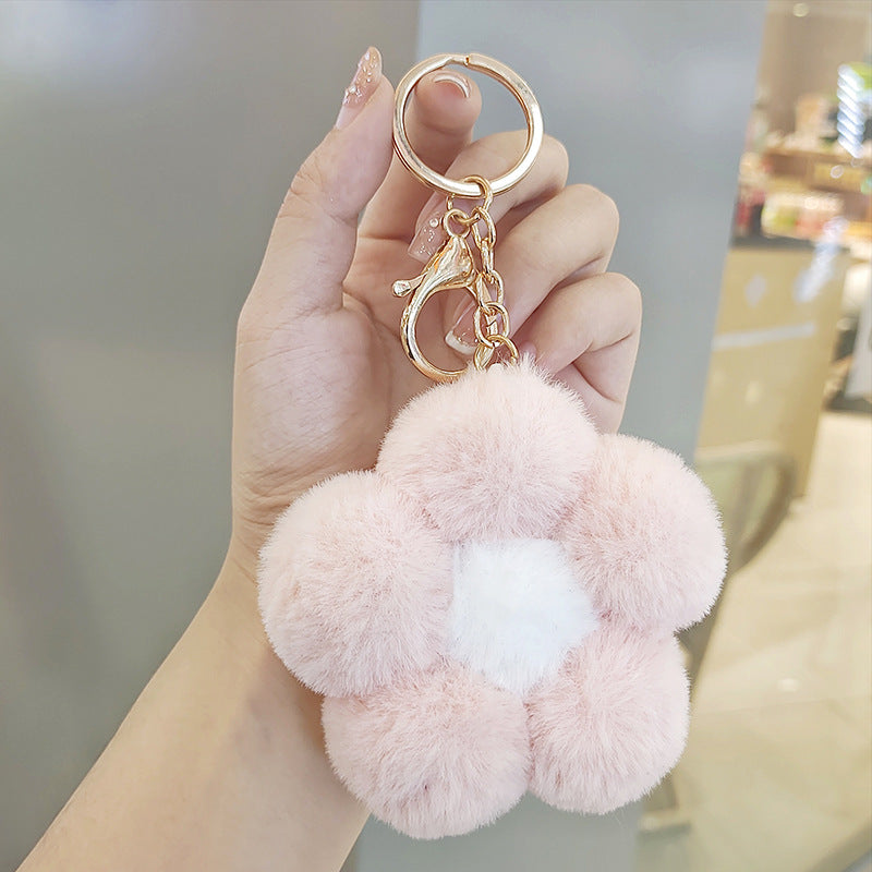 Wholesale Flower Plush Keychain